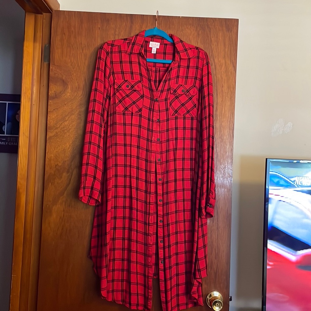 Button down shirt dress